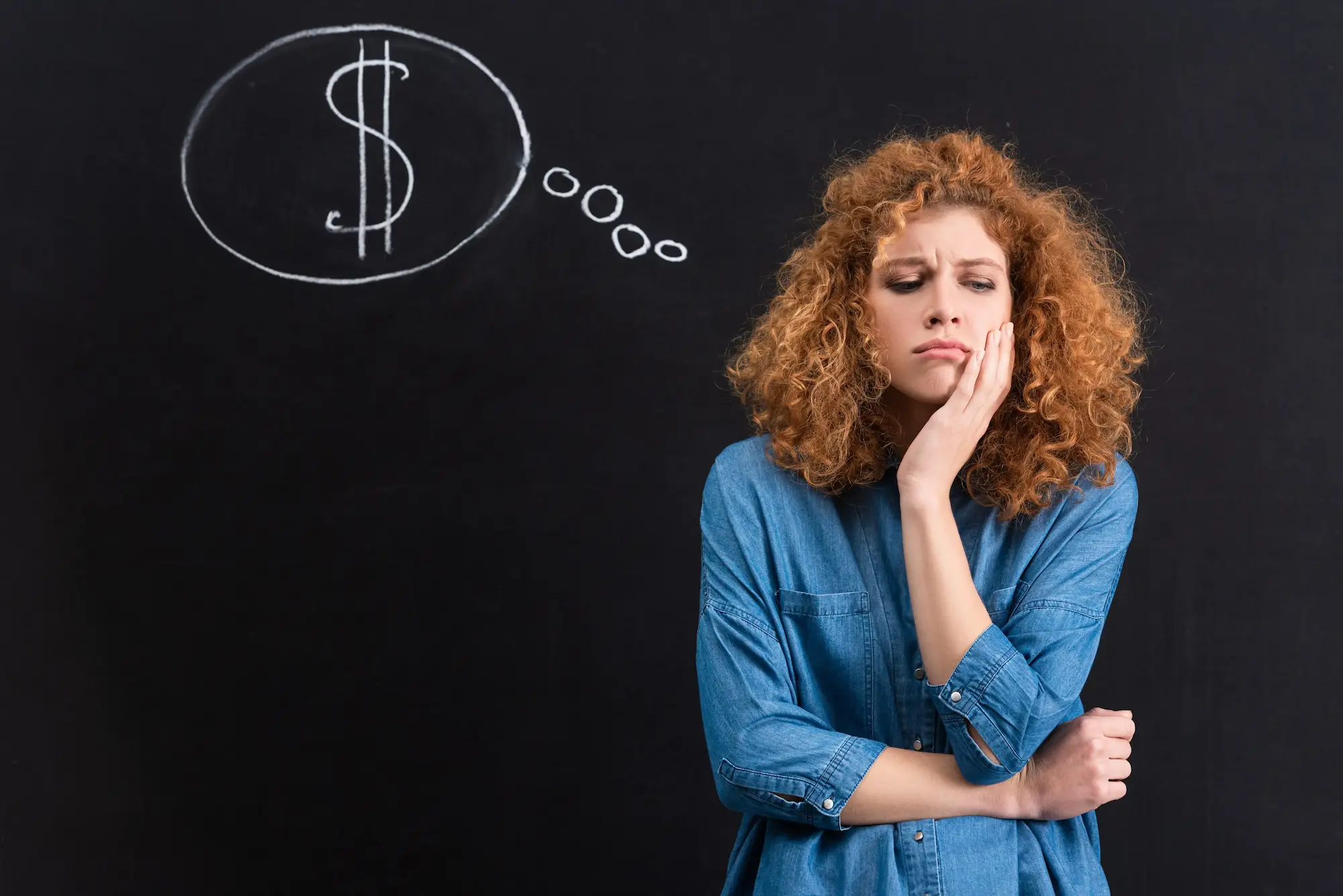 A Woman Thinking If She Should Lower The Price of Her Home in Naples, Florida