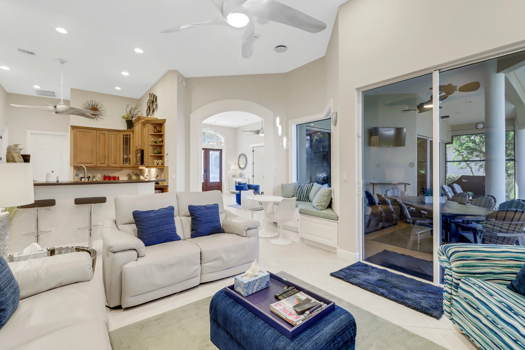 A home perfectly set up for a real estate photoshoot.