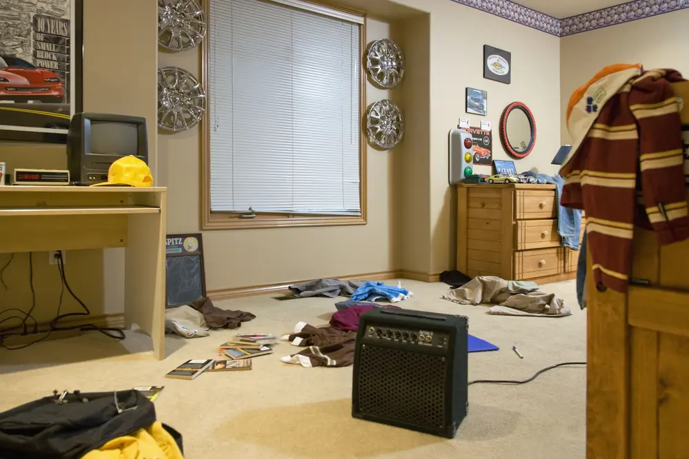 Messy kids bedroom