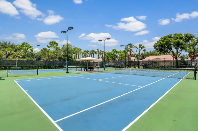 Tennis courts in Tuscany Cove, North Naples, Florida