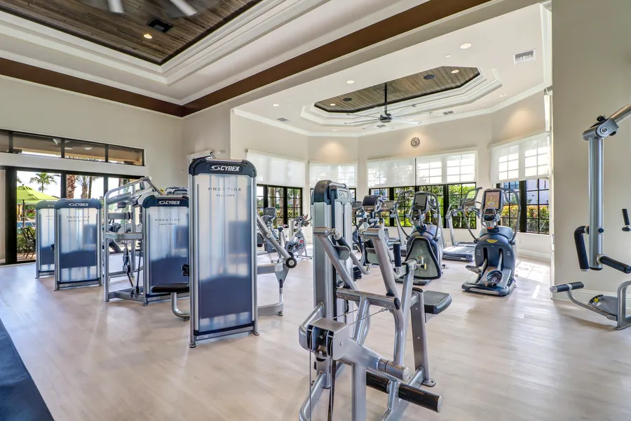 There are even free weights in the fitness center.