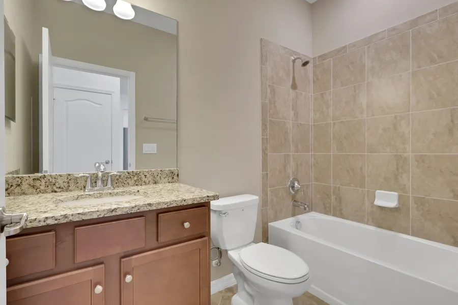 One of the en-suite bathrooms at 9469 Foxglove Lane in Naples