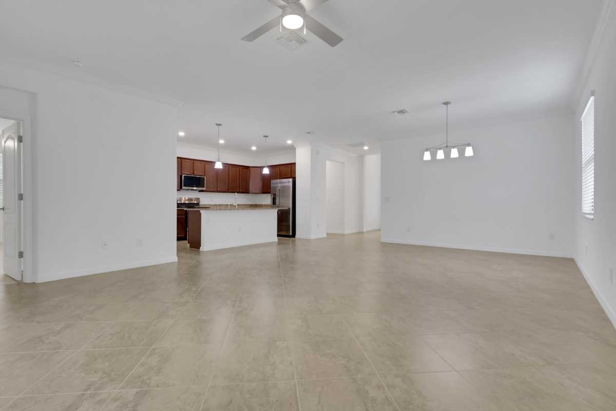 Huge open floor plan with split bedrooms.
