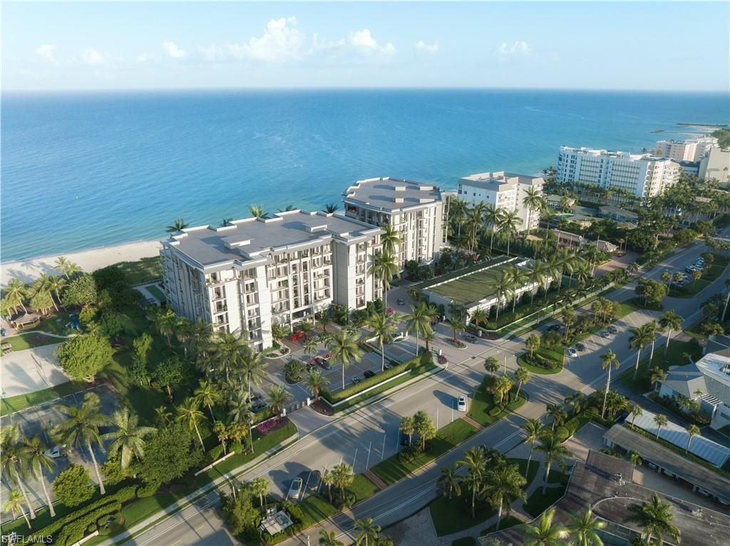 Aerial view of 1611 Gulf Shore Blvd N in Naples FL for sale