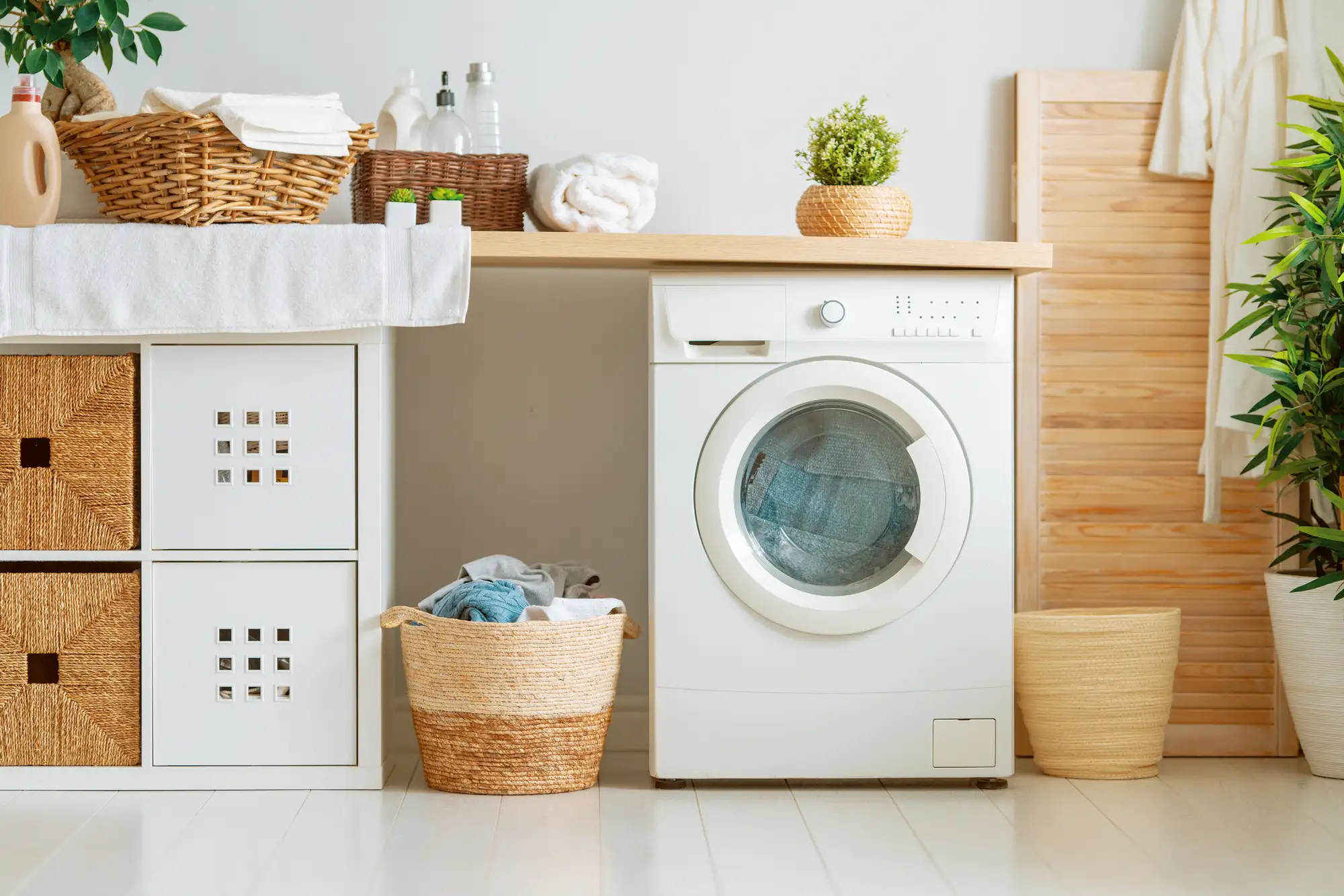 A laundry room in Naples, Florida